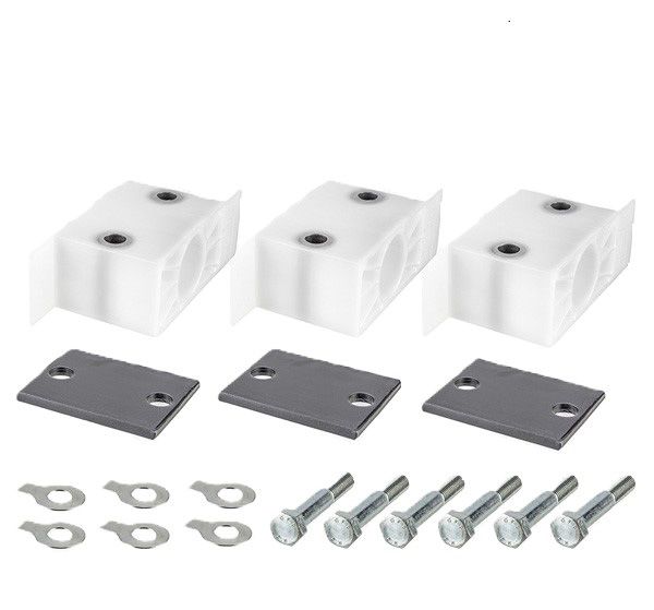 Комплект направляющих кронштейнов для 3 штоков цилиндров